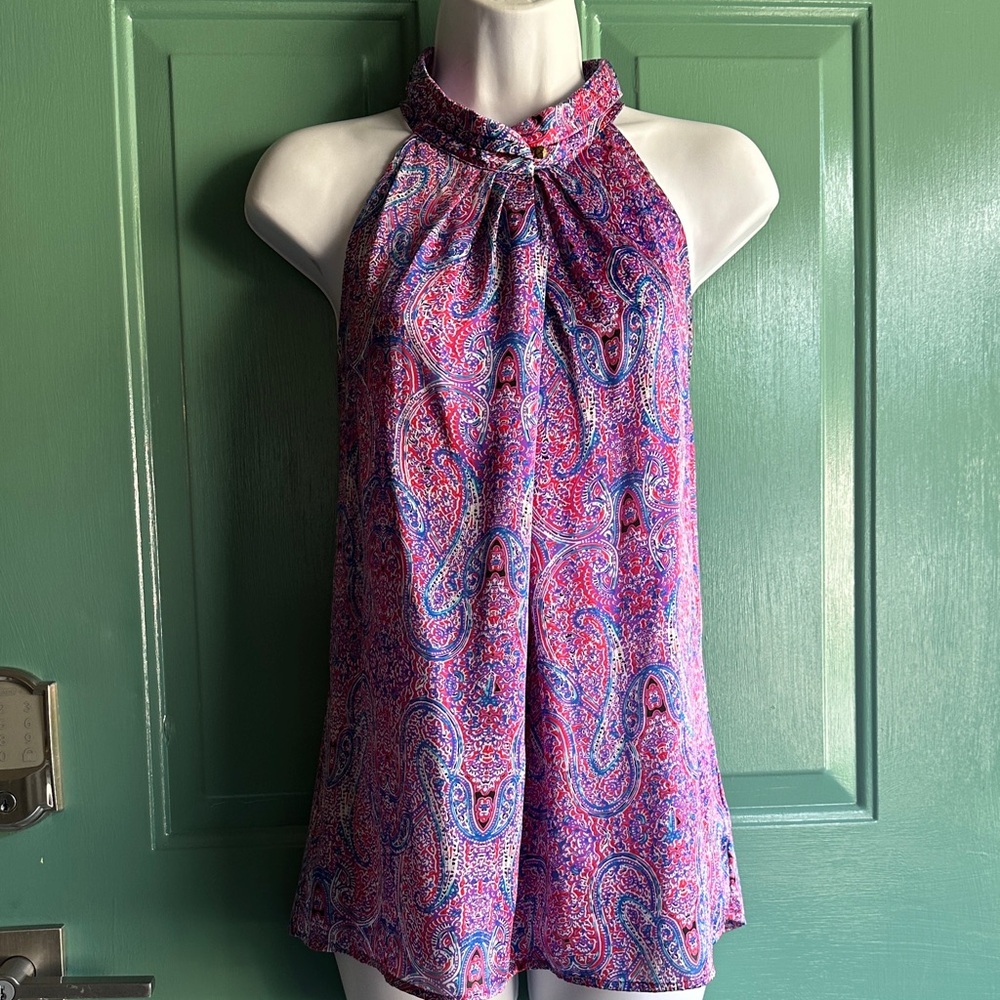 Outback Red Sleeveless Halter Blouse Pink and Purple